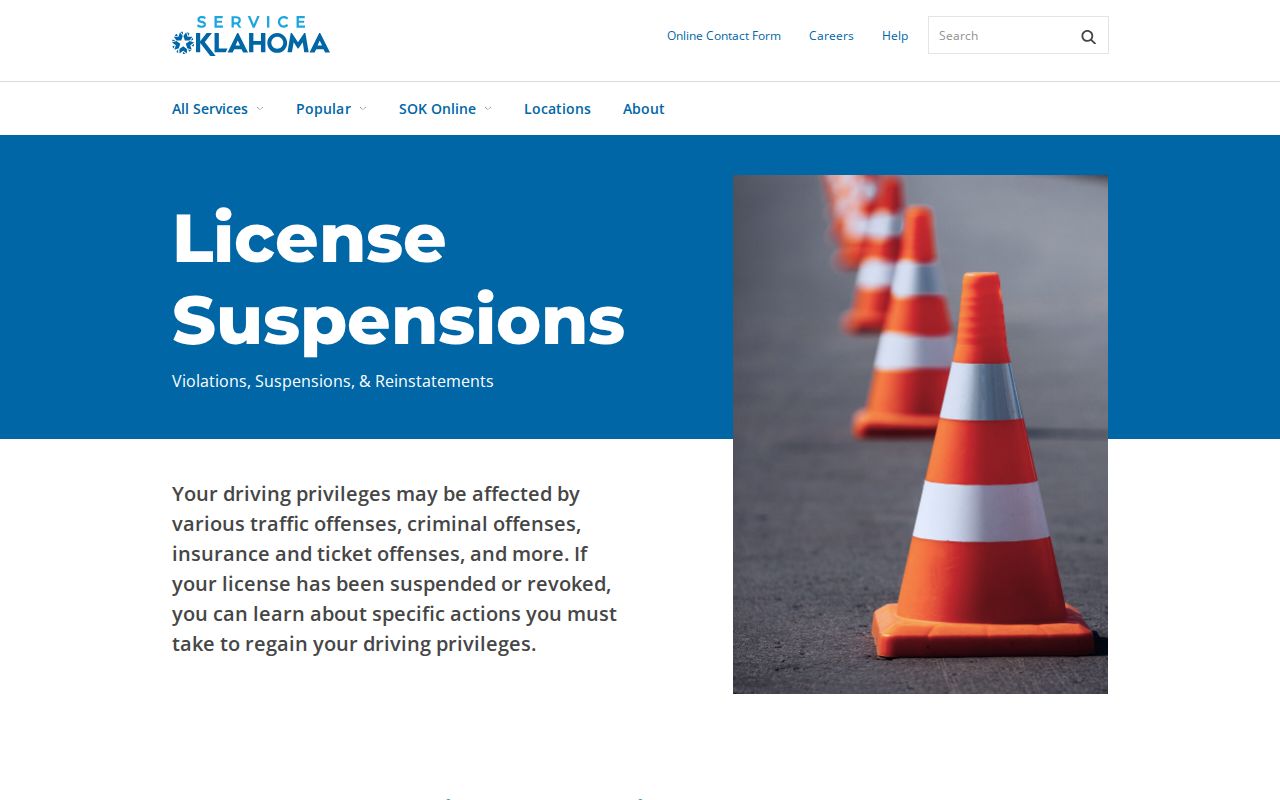 Service Oklahoma compliance information for Latimer County traffic warrants